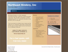 Tablet Screenshot of northeastbindery.com